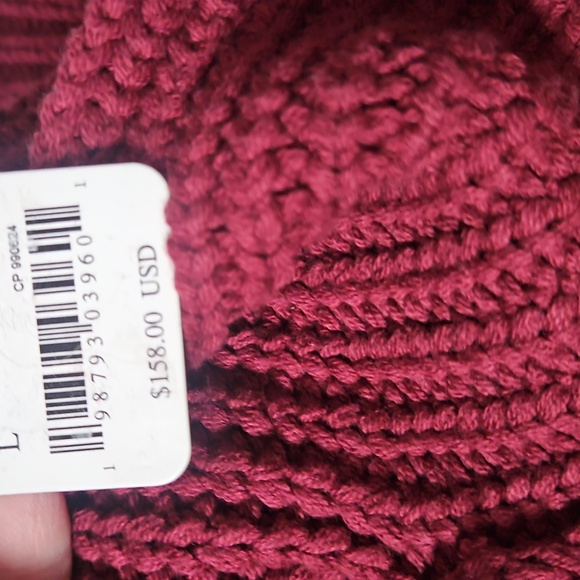 Free PEOPLE Sweater In CABERNET - Picture 4 of 5